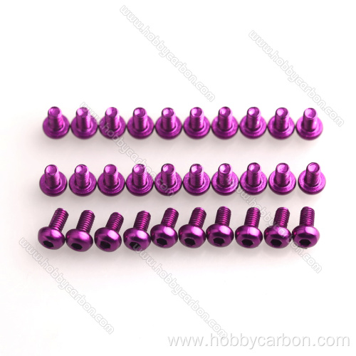 Colored Aluminum M3x6mm Button Head Screw